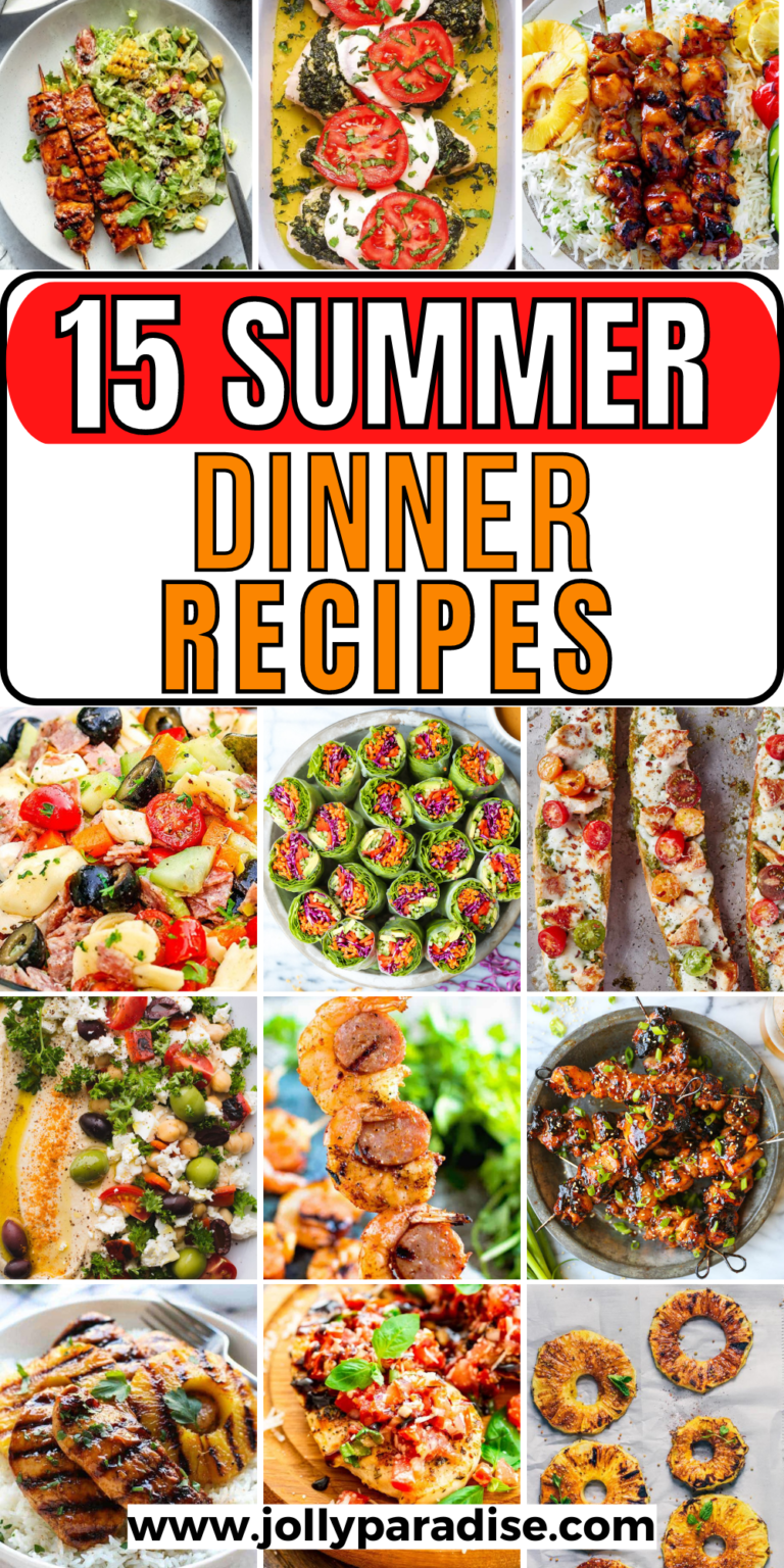 15 Best Summer Dinner Recipes - Jolly Paradise